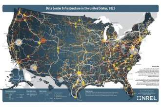 Large data centre infrastructure supporting AI image scanning services