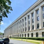 A government building with classical columns