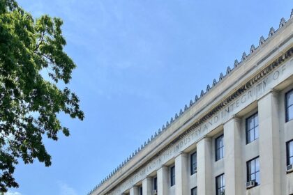 A government building with classical columns